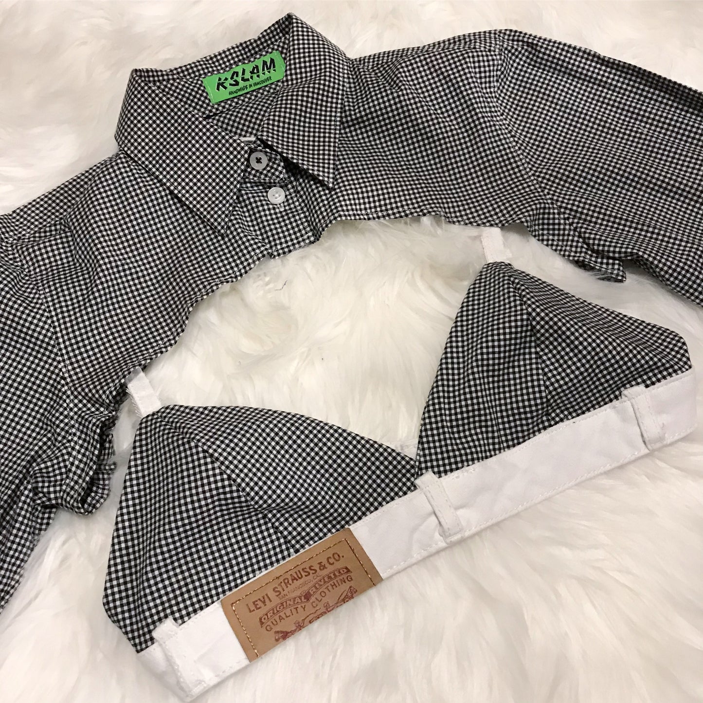 Plaid Crop Set