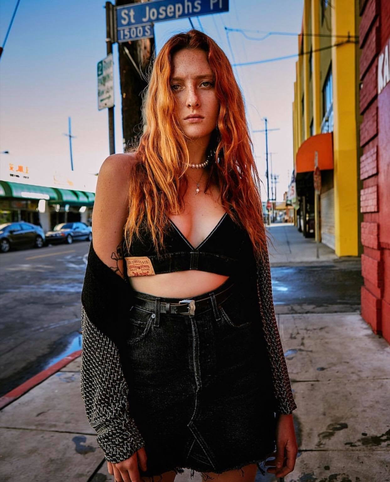 Black Vintage Reworked Bralette