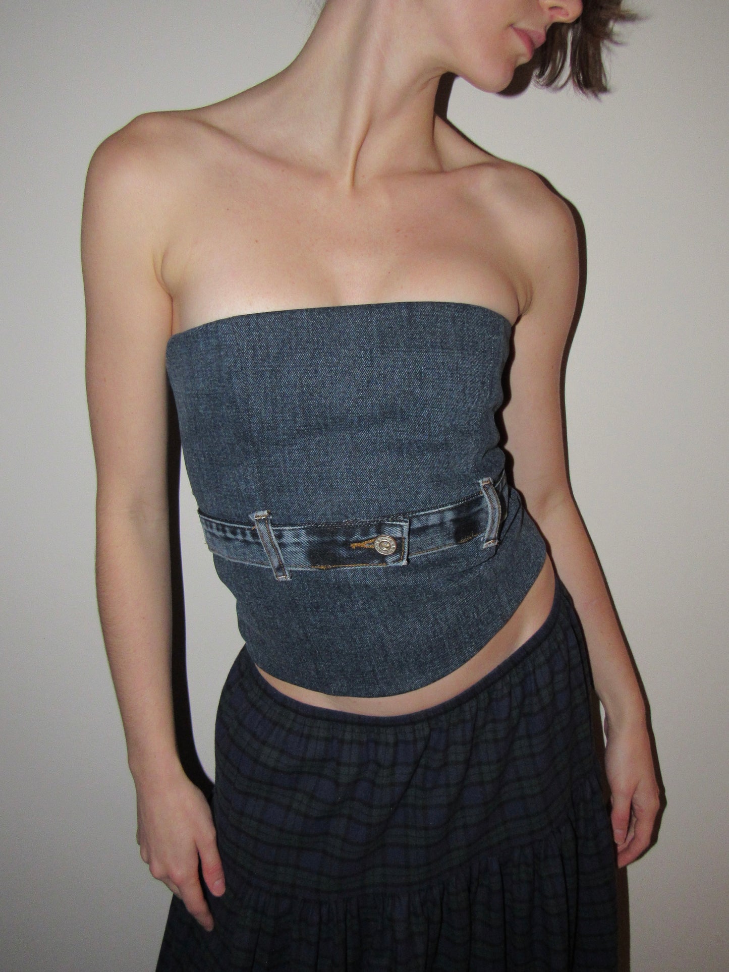 Sample Denim Corset