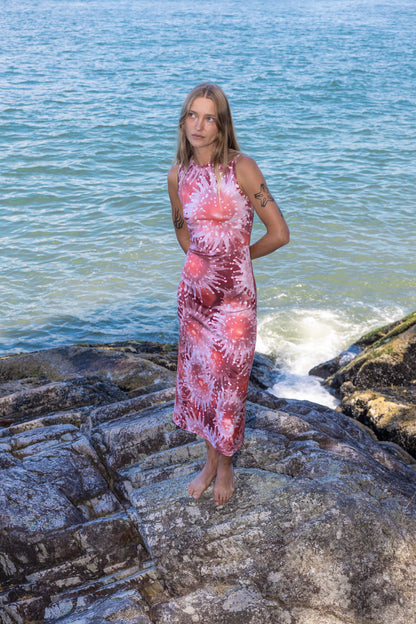 Nemo High Neck Midi Dress