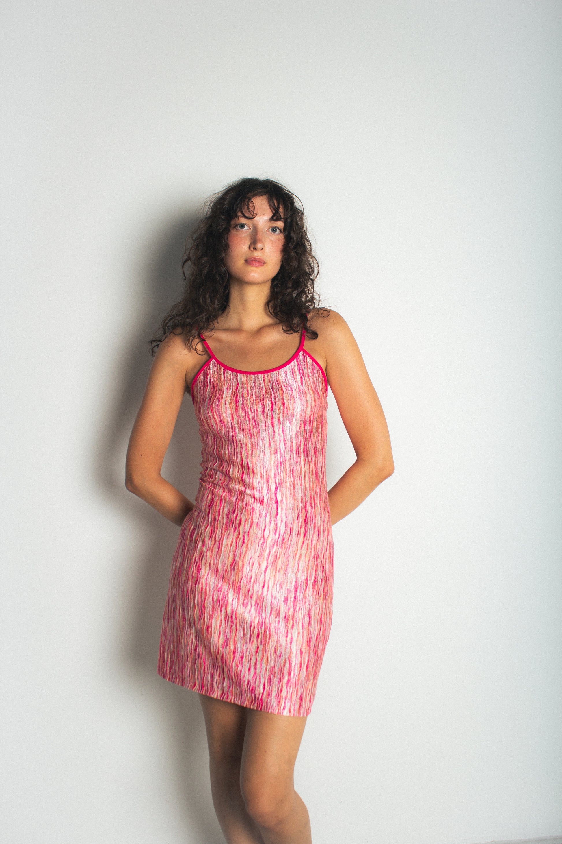 Pink Naomi Mini Dress KSLAM Pink Naomi Mini Dress KSLAM
