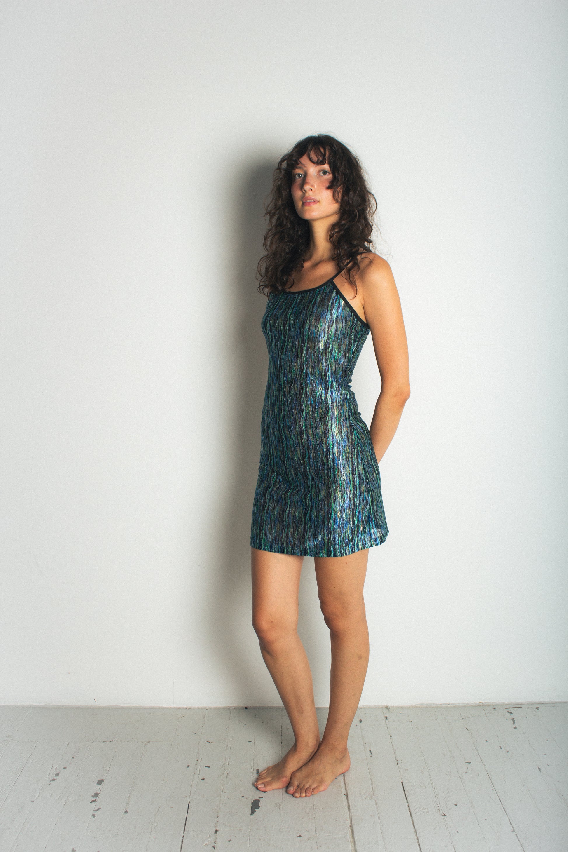 Green Naomi Mini Dress KSLAM Green Naomi Mini Dress KSLAM