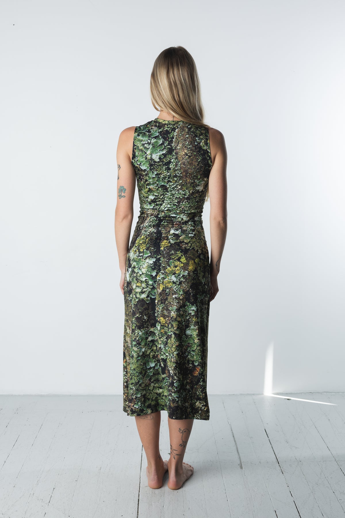 Cosma High Neck Midi Dress