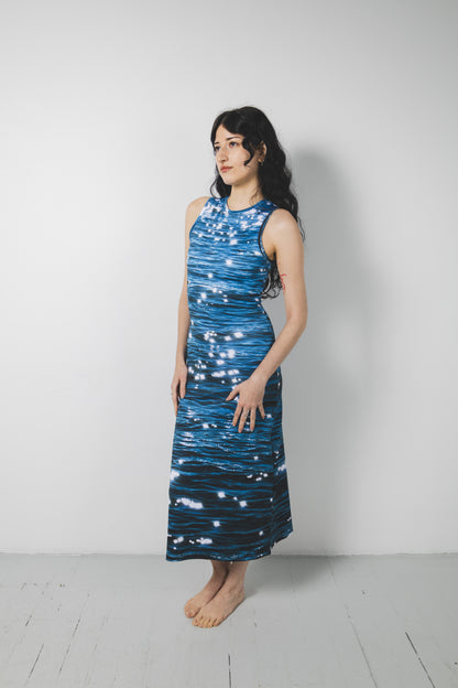 Tide High Neck Midi Dress