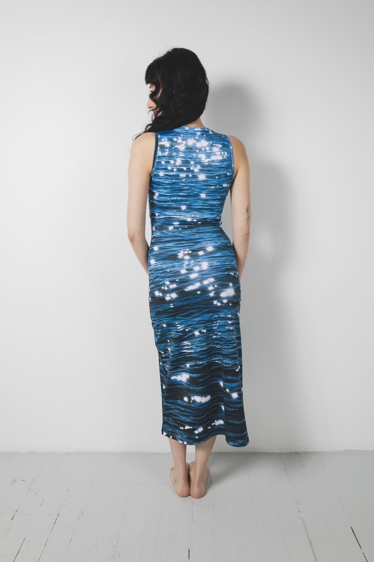 Tide High Neck Midi Dress
