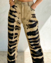 Load image into Gallery viewer, Black Tie Dye Denim
