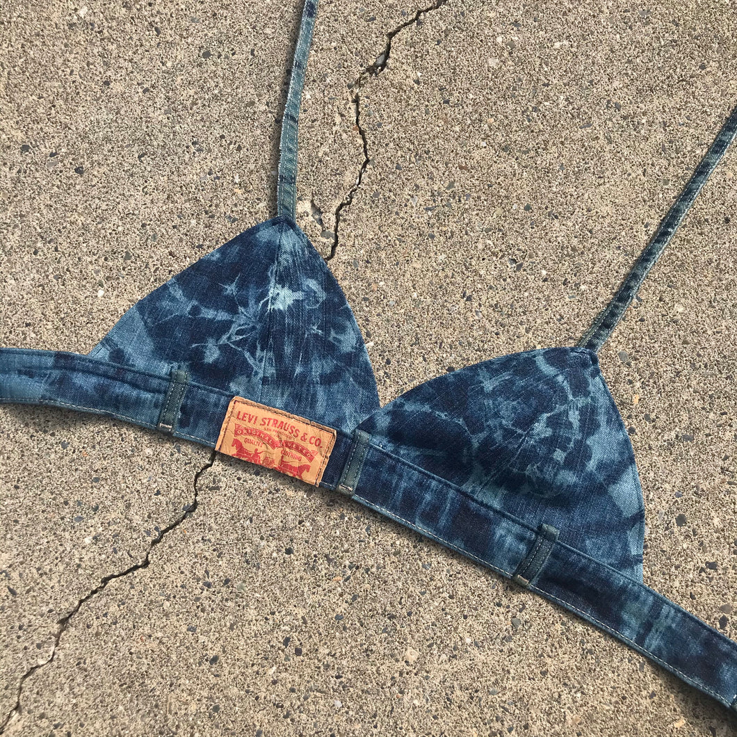 Blue Tie Dye Bralette